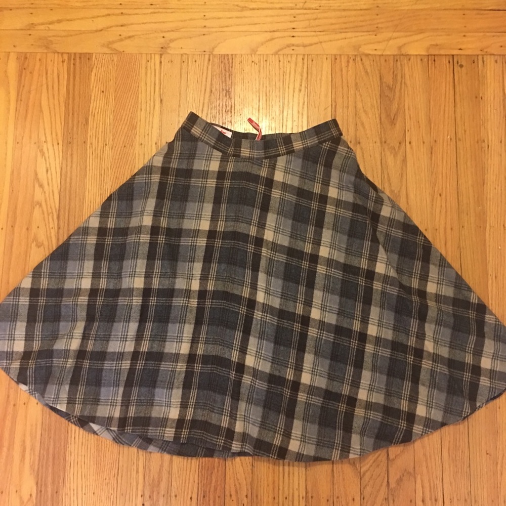 Vintage Midi Wool Skirt Size 26/27